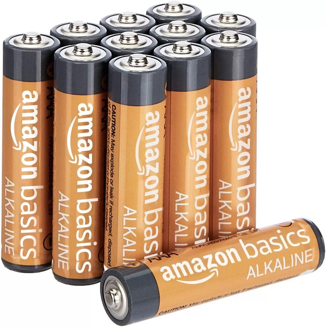 Amazon Basics AAA Alkaline Batteries, High-Performance (Triple A), 10-Year Shelf Life, 12-Pack